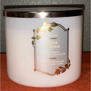 Bath & Body Works WHITE PUMPKIN Three Wick Candle